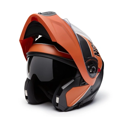 H-D Evo X17 Sunshield Modular Helmet - Matte Harley Black/Vintage Orange