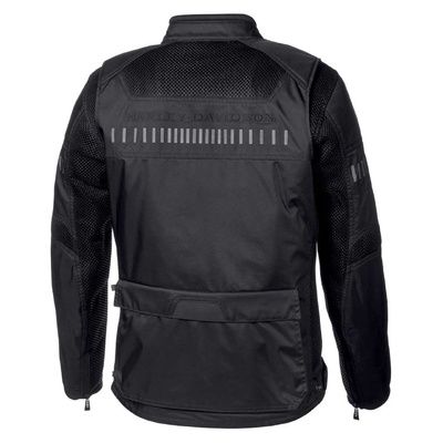Harley-Davidson Mens Manakiki Slim Fit Riding Jacket - Black