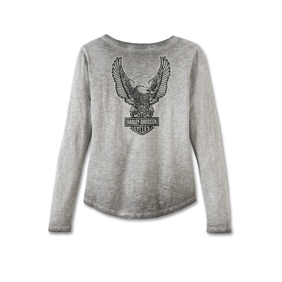 Womens Throttle Lace-Up Knit Top - Black Beauty
