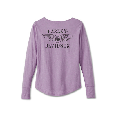 Womens Hero Long Sleeve Knit Top - Lavender Herb