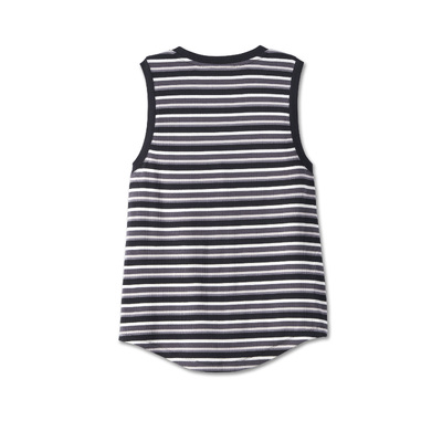 Womens Division Striped Tank - YD Stripe/Black Beauty