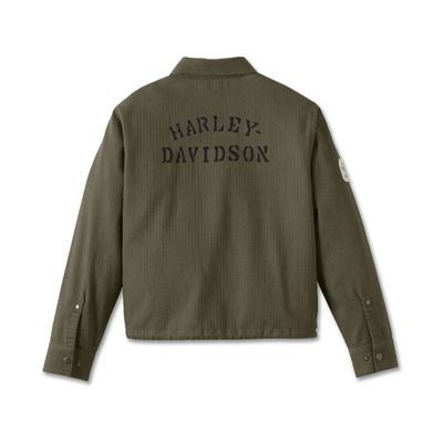 Womens Division Twill Anorak Jacket - Grape Leaf