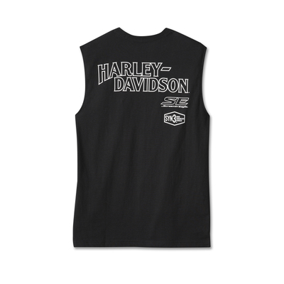 Harley-Davidson Mens Screamin Eagle Muscle Tee - Black Beauty