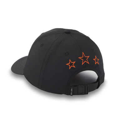 Womens Three Stars Bar &amp; Shield Adjustable Cap - Harley Black