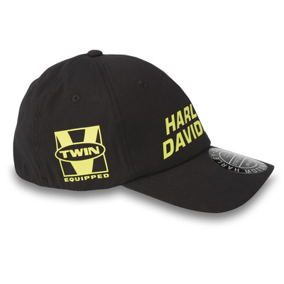 Willie G Skull Viper Waxed Style Cap - Black Beauty