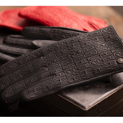 Womens HD-MC Leather Glove - Chili Pepper