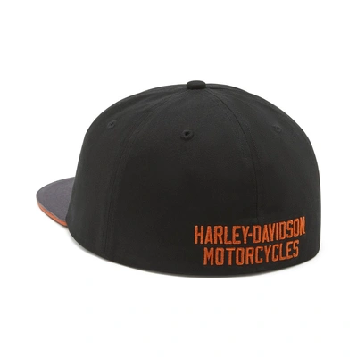 Harley-Davidson Bar &amp; Shield Colorblock Panhead Fitted Cap - Colorblock - Harley Black/Asphalt