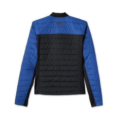 Harley-Davidson Men's H-D Flex Layering System Lightweight Mid Layer - Black Beauty/True Blue