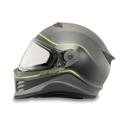 Harley-Davidson Division X15 Sunshield Full Face Helmet - Wild Lime
