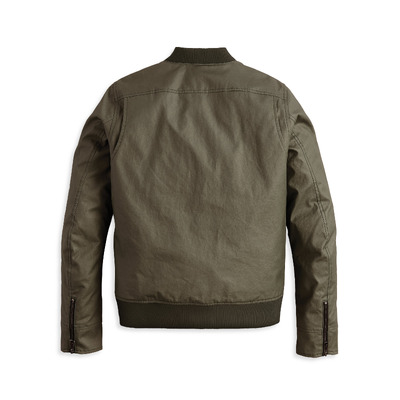 Womens Mercer Harley-Davidson ADV Bomber Waxed Riding Jacket - Deep Depths