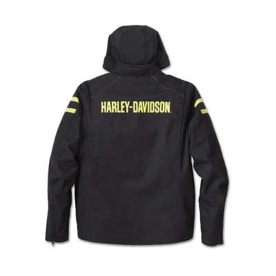 Harley-Davidson Mens Ovation 3-in-1 Textile Riding Jacket - Black Beauty/Wild Lime