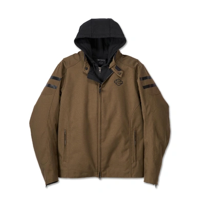 Harley-Davidson Ovation 3-in-1 Mens Textile Riding Jacket - Stone Grey/Black