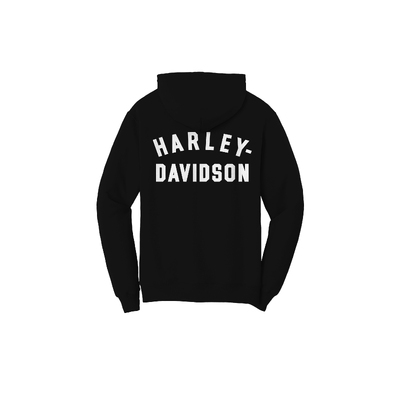 Womens Special Racer Font Zip Front Hoodie - Black Beauty