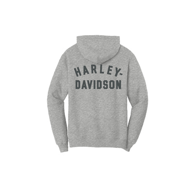 Womens Special Racer Font Zip Front Hoodie - Light Grey Heather