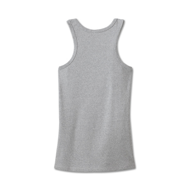 Womens Ultra Classic Skull Tank - Light Grey Heather
