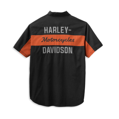 Harley-Davidson Mens Copperblock Logo Shirt - Colorblocked