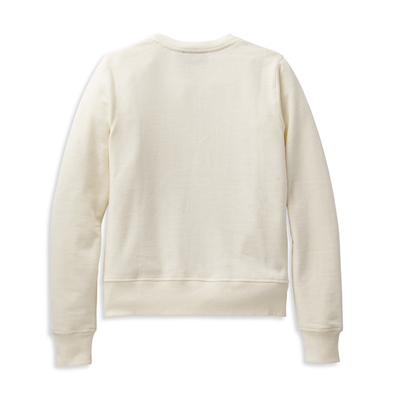 Harley-Davidson Essence Applique Womens Crewneck Pullover - Cloud Dancer