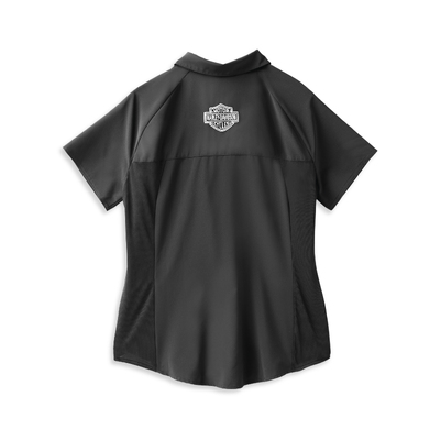 Womens Pivot Performance Shirt with Coolcore® Technology - Black Beauty