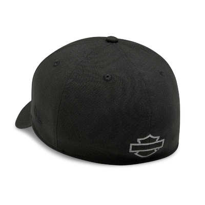 Harley-Davidson Tonal Logo Fitted 39THIRTY Cap - Black - S