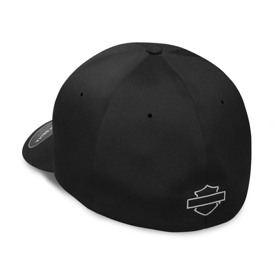 Mens Performance Logo Cap with Delta Technology - Black
