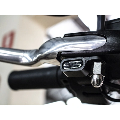 Under Perch Turn Signals - Black. Fits Softail 2015-2024 &amp; Touring 2009-2023 Models with Cable Clutch