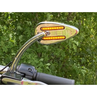 Dynamic LED Mirrors Run/Brake/Turn - Chrome