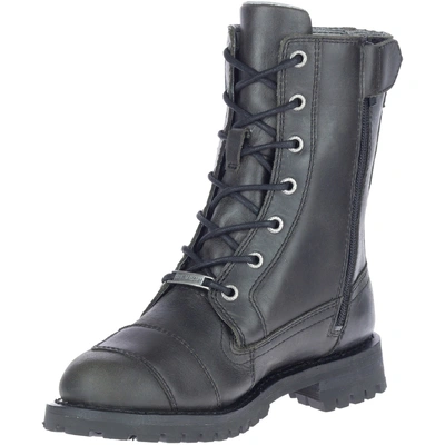 Harley-Davidson Womens Bremerton 7-Inch Waterproof Motorcycle Boots - Black