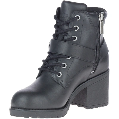 Harley-Davidson Womens Howell 5-Inch Waterproof Motorcycle Boots - Black