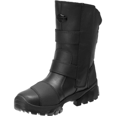 Harley-Davidson Womens Balfour 8-Inch Waterproof Motorcycle Boots - Black