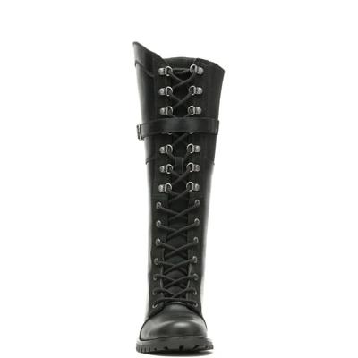 Harley-Davidson Womens Bradner Lace-Up 16&quot; Motorcycle Boots - Black