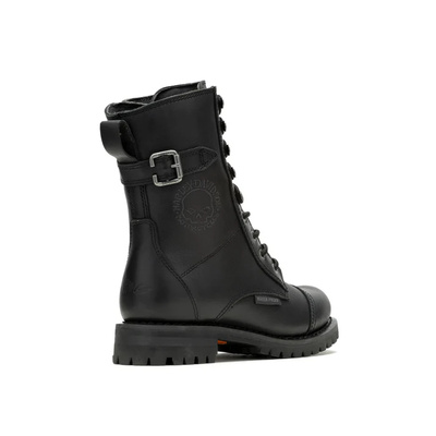 Harley-Davidson Balsa Skull Waterproof Womens Motorcycle Boots - Black