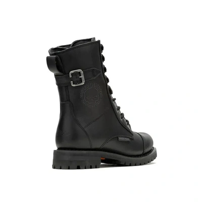 Harley-Davidson Balsa Skull Waterproof Womens Motorcycle Boots - Black