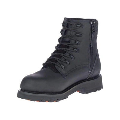 Harley-Davidson Mens Landers Waterproof 6.25&quot; Motorcycle Boots - Black
