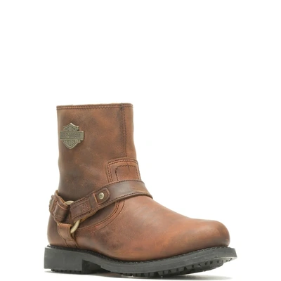 Harley-Davidson Mens Scout 7-Inch Motorcycle Boots - Inside Zipper - Brown