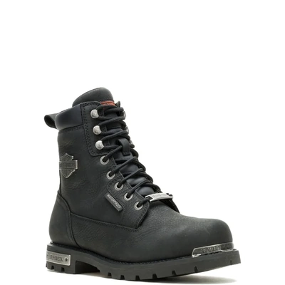 Harley-Davidson Mens Prescott Waterproof Motorcycle Boots - Black