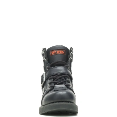 Harley-Davidson Mens Brake Buckle Flash 6-Inch Motorcycle Boots - Black