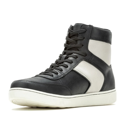 Harley-Davidson Grady Ride 5.25 Inch Mens Motorcycle Sneaker Boots - Black/White