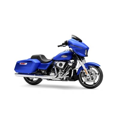 2026 Harley-Davidson Street Glide - Aurora Blue Denim - Chrome Trim