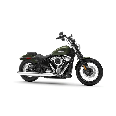 2026 Harley-Davidson Street Bob - Olive Steel Metallic - Laced Wheels