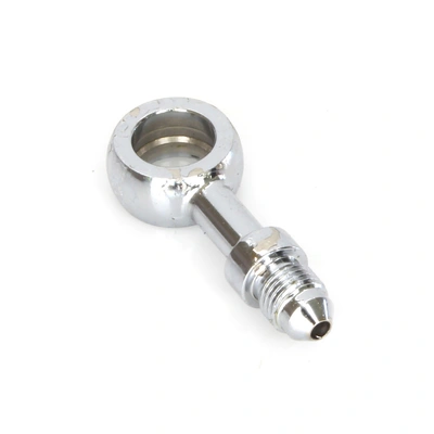 Chrome True 12mm ID, 180 Degree Straight Banjo - Male #3 End