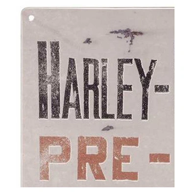 Harley-Davidson Embossed Pre-Luxe Bar &amp; Shield Logo Tin Sign - 12 x 15.75 inches