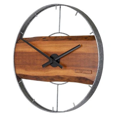 Harley-Davidson Driftwood Clock - 16 in
