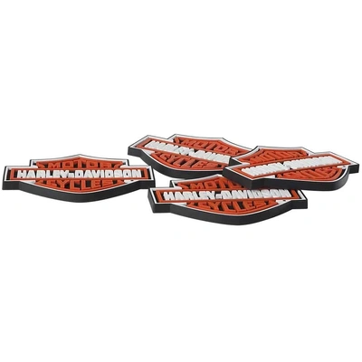 Harley-Davidson Bar &amp; Shield Rubber Coaster Set