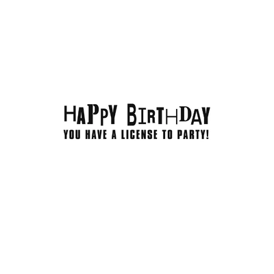 Harley-Davidson License Plate Birthday Card