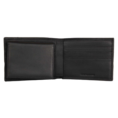 Harley-Davidson Mens H-D Signature Bi-Fold Genuine Leather RFID Wallet - Black