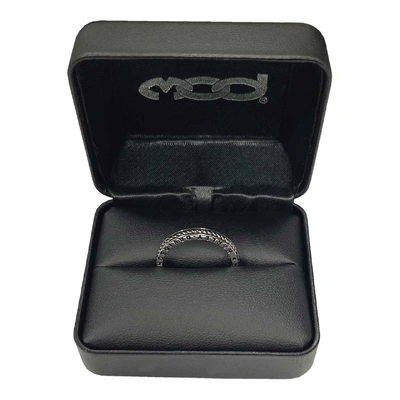 Harley-Davidson Womens Engraved H-D Rope Stacking Ring - Sterling Silver