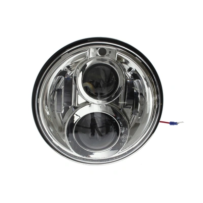 7in. LED HeadLight Insert with Parker - Chrome. Fits Most H-D, Indian Chief Classic &amp; Dark Horse Models with 7in. Headlight