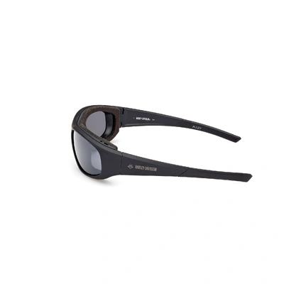Harley-Davidson Mens Alley Sunglasses - Matte Black/Silver Lens