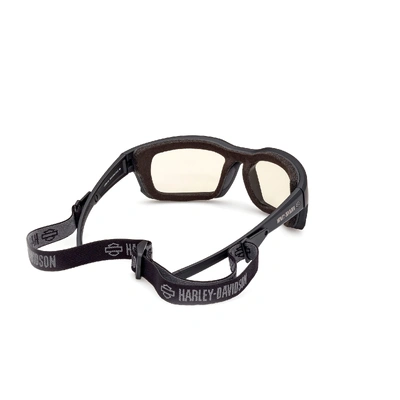 Harley-Davidson Mens Classic Eagle Sunglasses - Matte Black/Yellow Lens