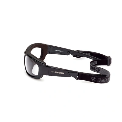 Harley-Davidson Mens Soldier Sunglasses - Black/Clear Light Adjusting Lens